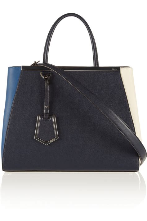 fendi 2jours blue bag|fendi bag with strap.